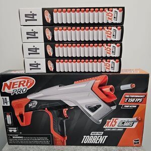 Nerf Pro Torrent Blaster Gift Set + 60 Extra Darts – Perfect Teen Gift